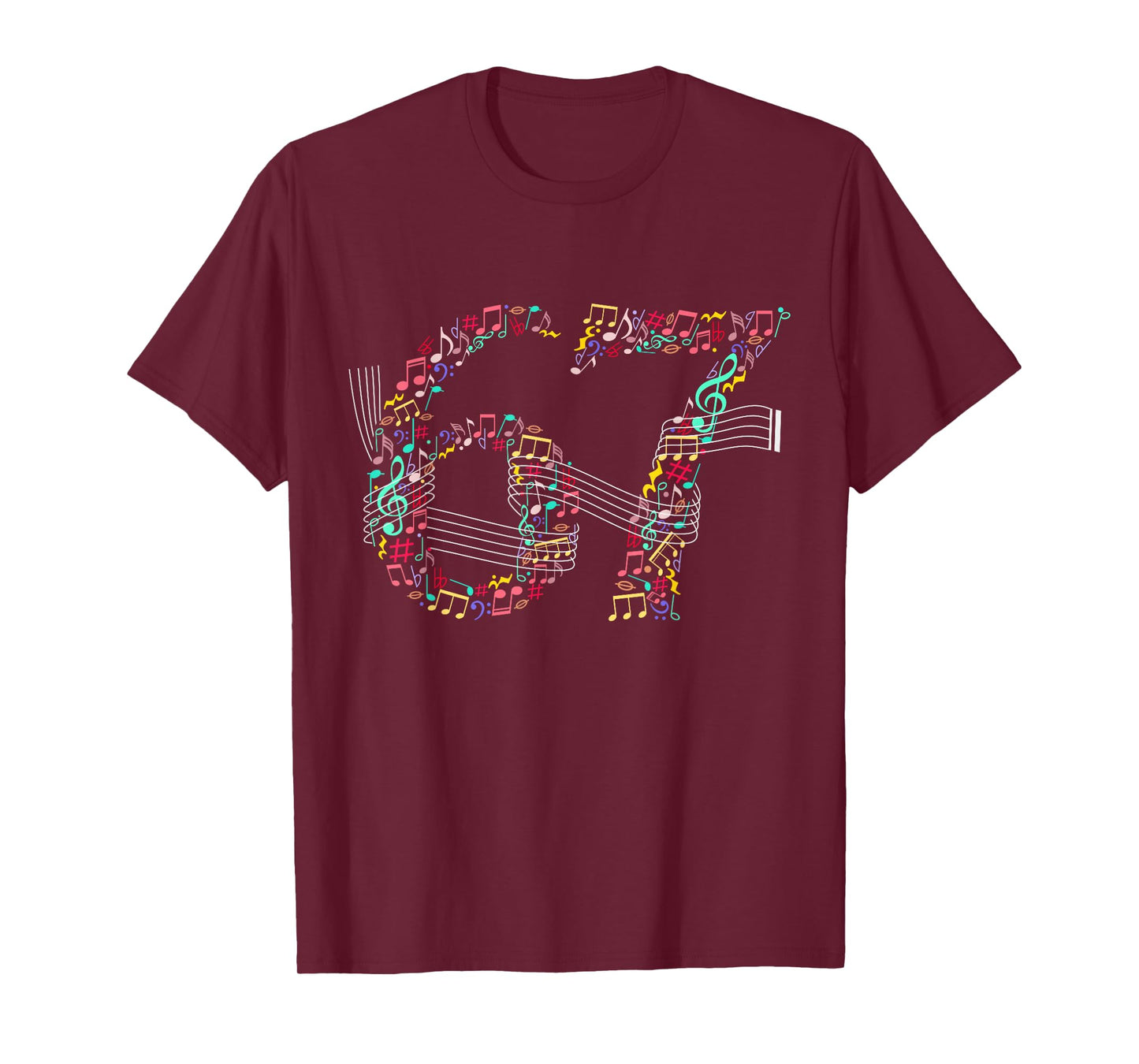 Funny 6 7 Music Meme for Musicians 67 Music Teacher T-Shirt