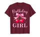 Birthday Girl Coquette Bow Cherry Birthday Girls Women T-Shirt