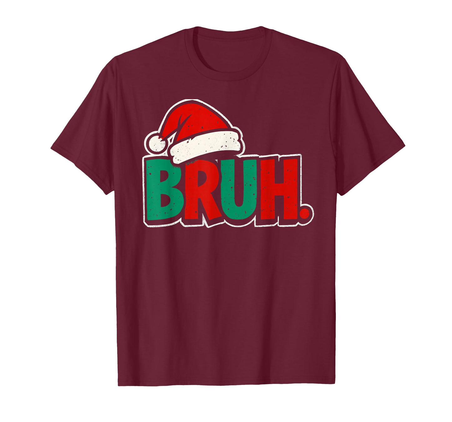 Bruh Funny Saying Bro Teens Boys Kids Christmas Pajamas Xmas T-Shirt