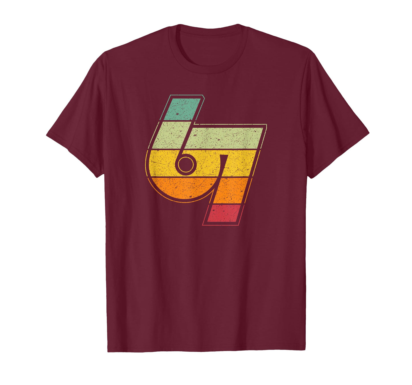 Vintage 6 7 Meme Six Seven Logo Namaste Funny Halloween T-Shirt