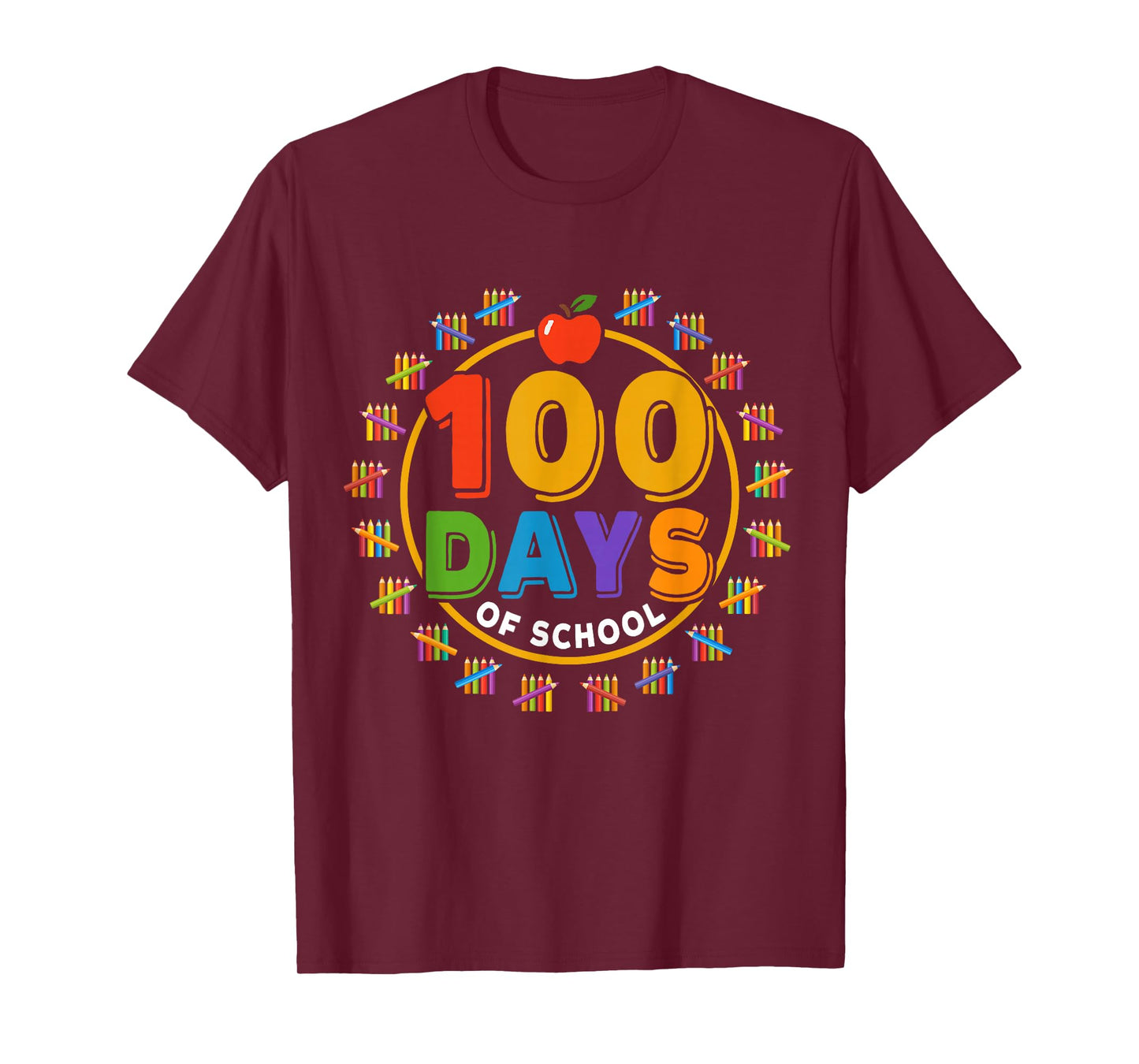 100 Days of School Design, Happy 100th Day of School T-Shirt