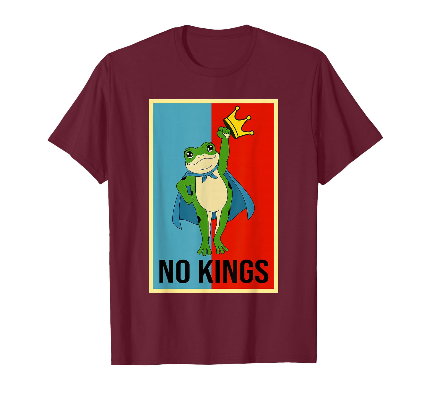 Frog No Kings Shirt Men Women No Kings in America T-Shirt