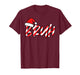 Christmas Bruh Candy Cane Santa Hat Xmas Meme Men Women Kids T-Shirt