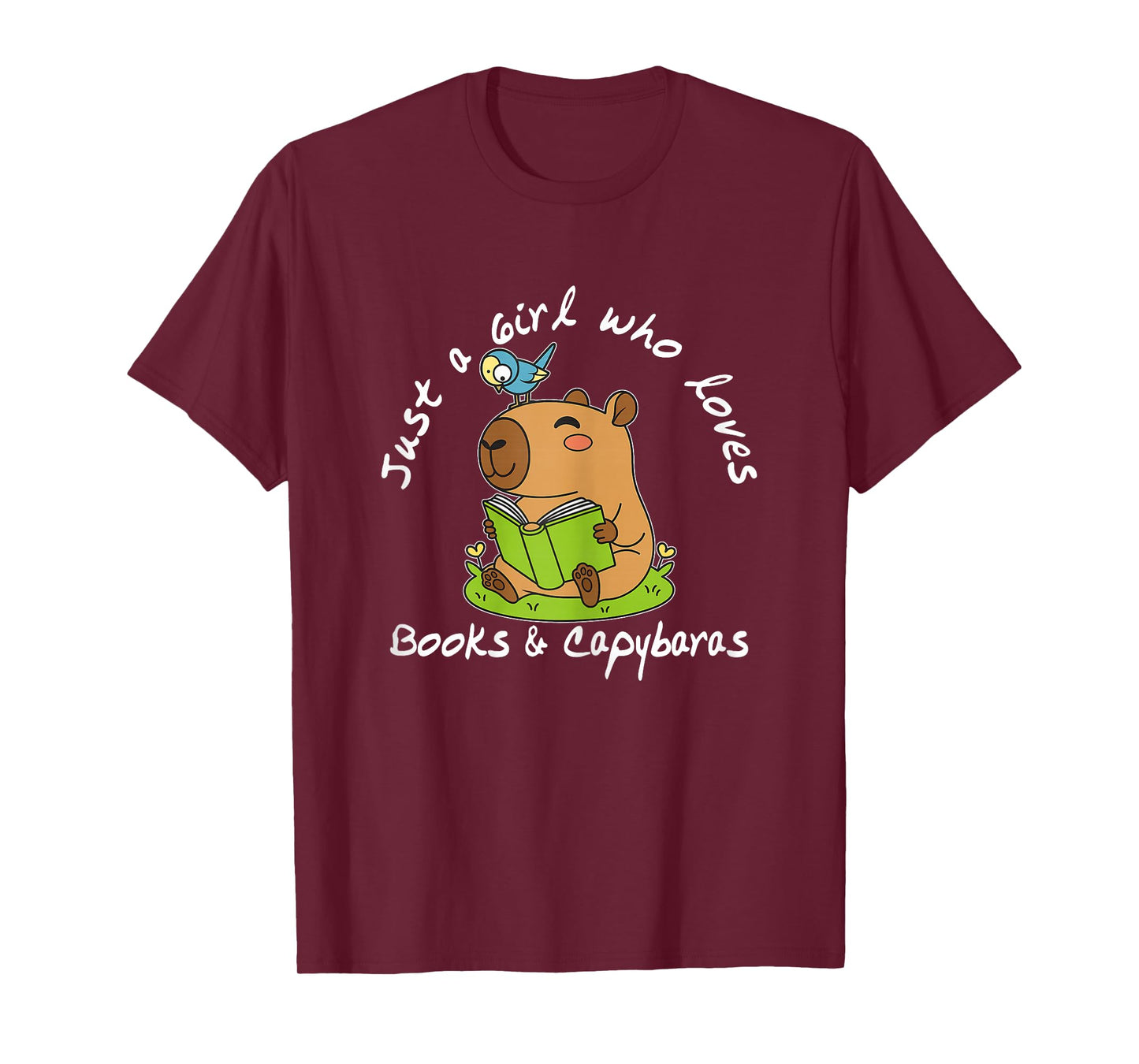 Just a Girl who Loves Books and Capybaras T-Shirt