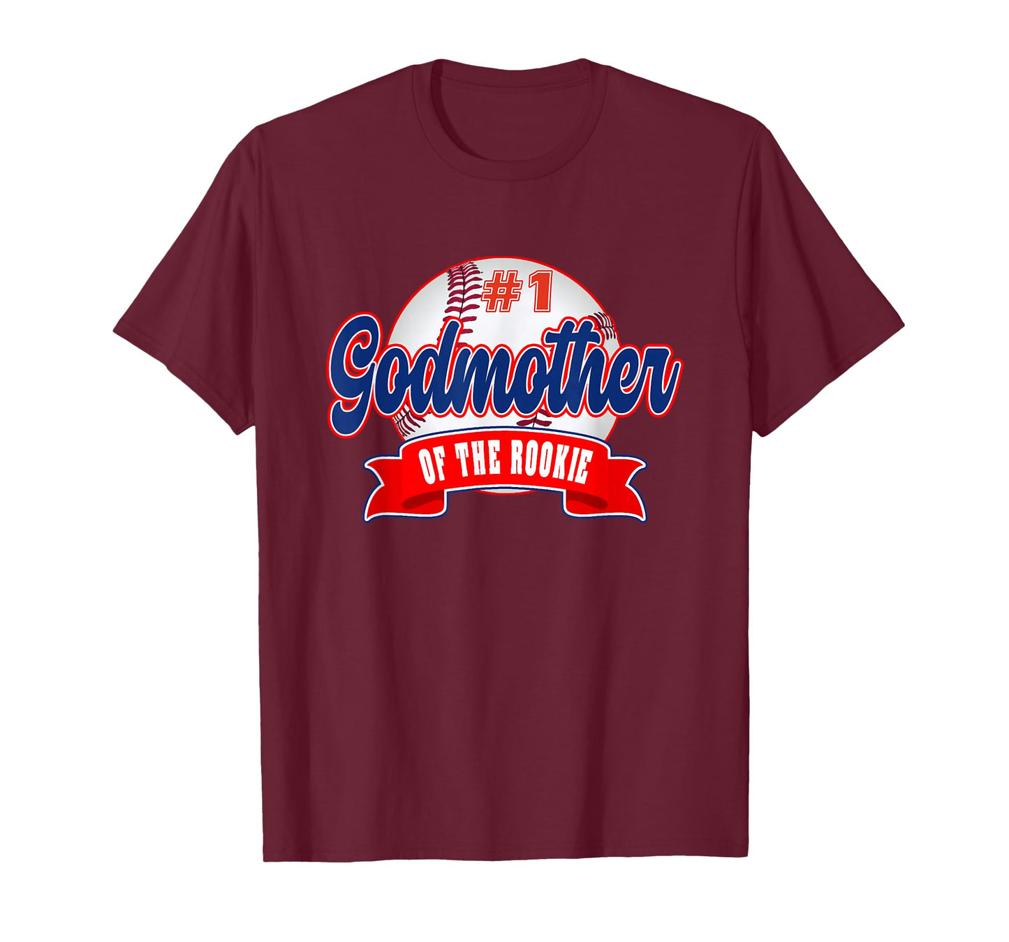 Godmother Rookie of Year 1st Birthday Baseball Theme T-Shirt
