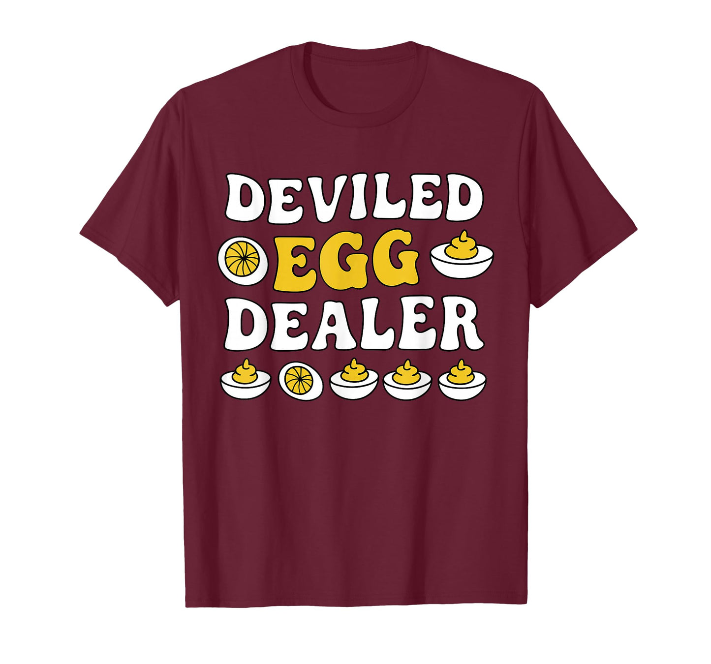 Groovy Deviled Egg-Dealer Thanksgiving Dinner Food T-Shirt