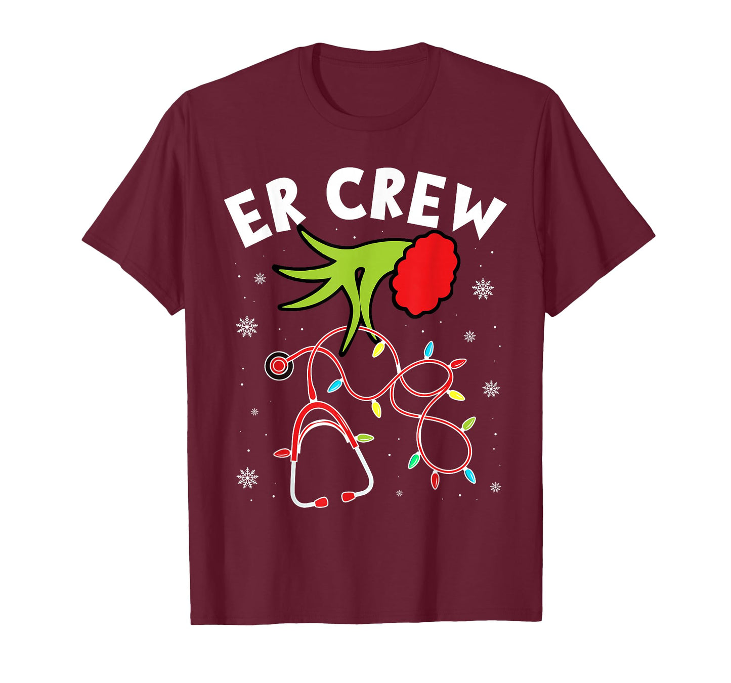 Emergency Room Christmas Er Crew Nurse Xmas Holiday Nursing T-Shirt