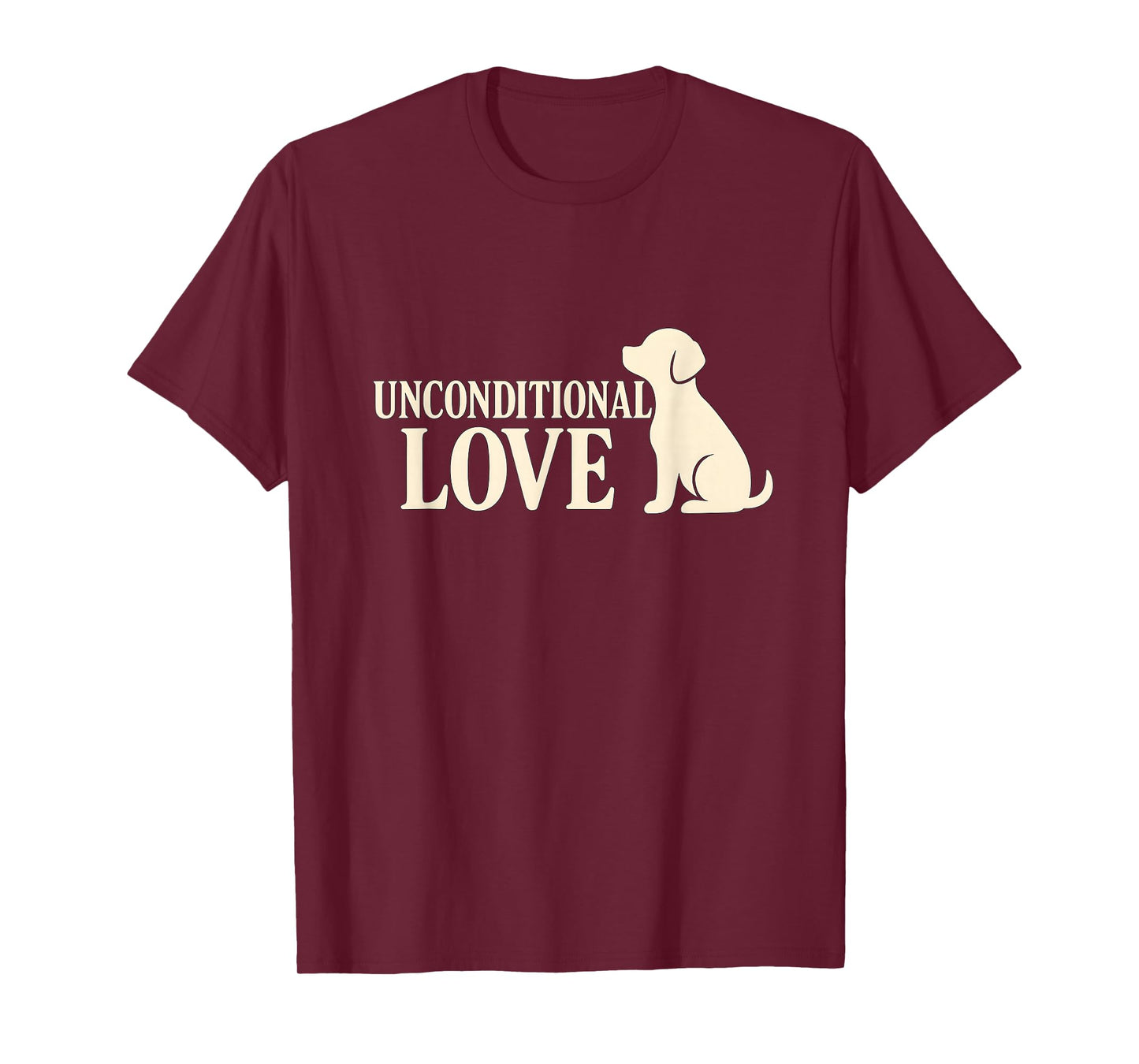 Unconditional Love Dog Silhouette T-Shirt
