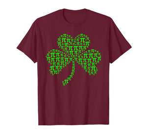 Funny Pirish 3.14 Math Pi Day Irish Shamrock St Patricks Day T-Shirt