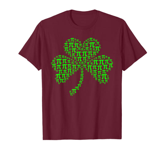 Funny Pirish 3.14 Math Pi Day Irish Shamrock St Patricks Day T-Shirt