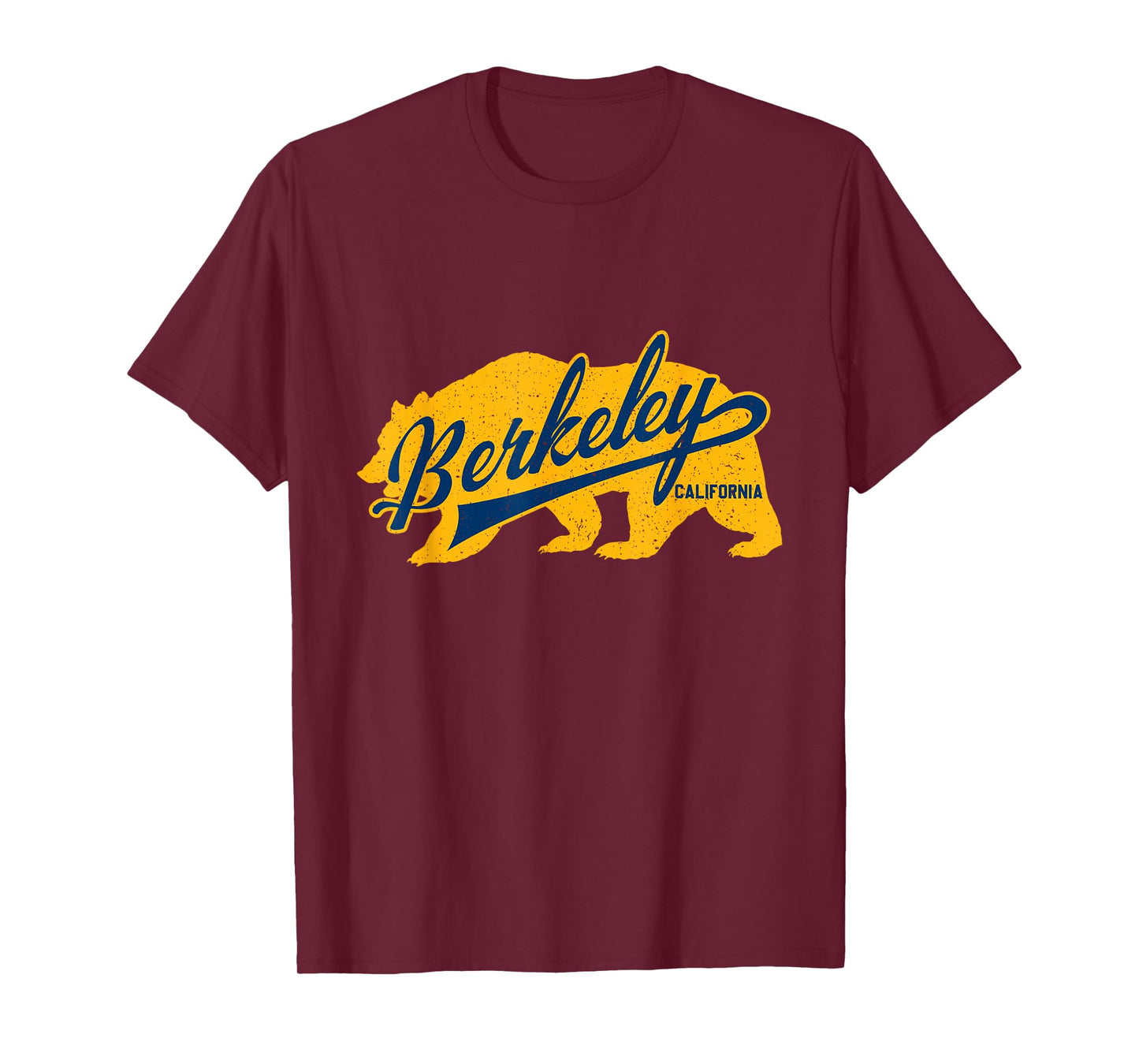 Berkeley Retro Typography Inside Bear Silhouette T-Shirt