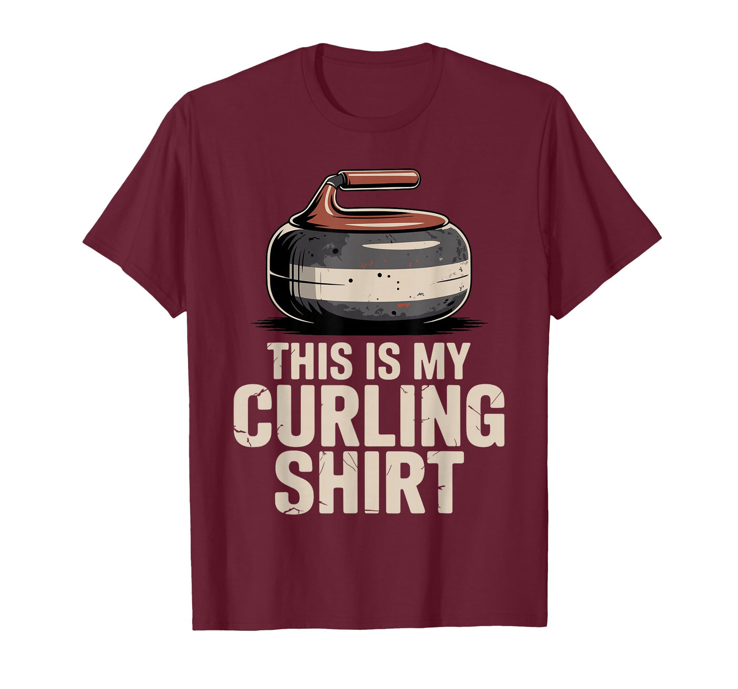 Funny Curling Art for Men Women Curler Curling Sport Lover T-Shirt