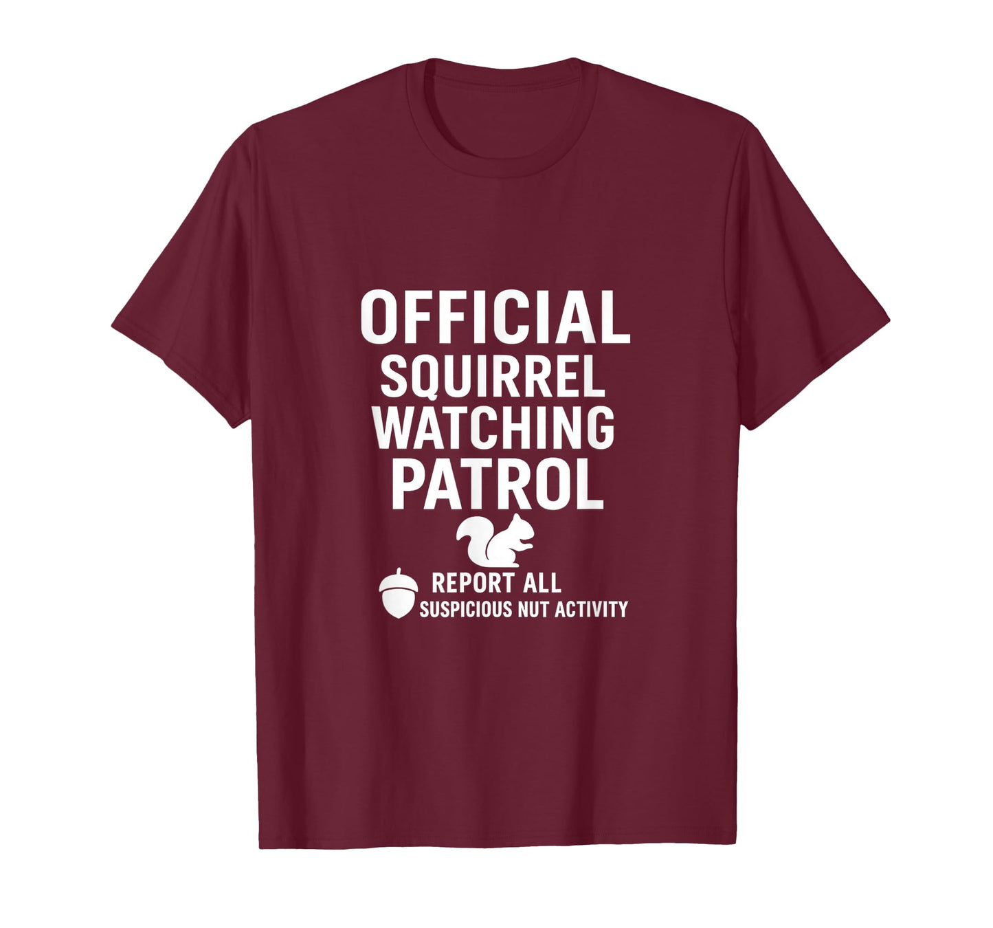 Backyard Squirrel Watching Humor Club T-Shirt