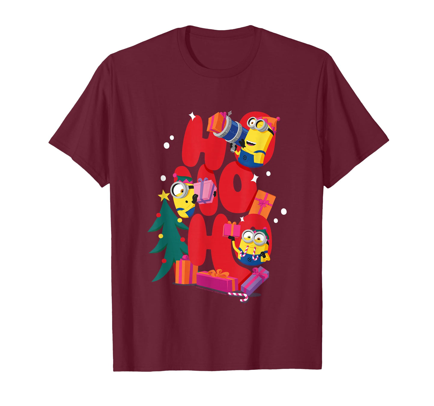 Ho Ho Ho Minions Christmas Fun Cheer T-Shirt