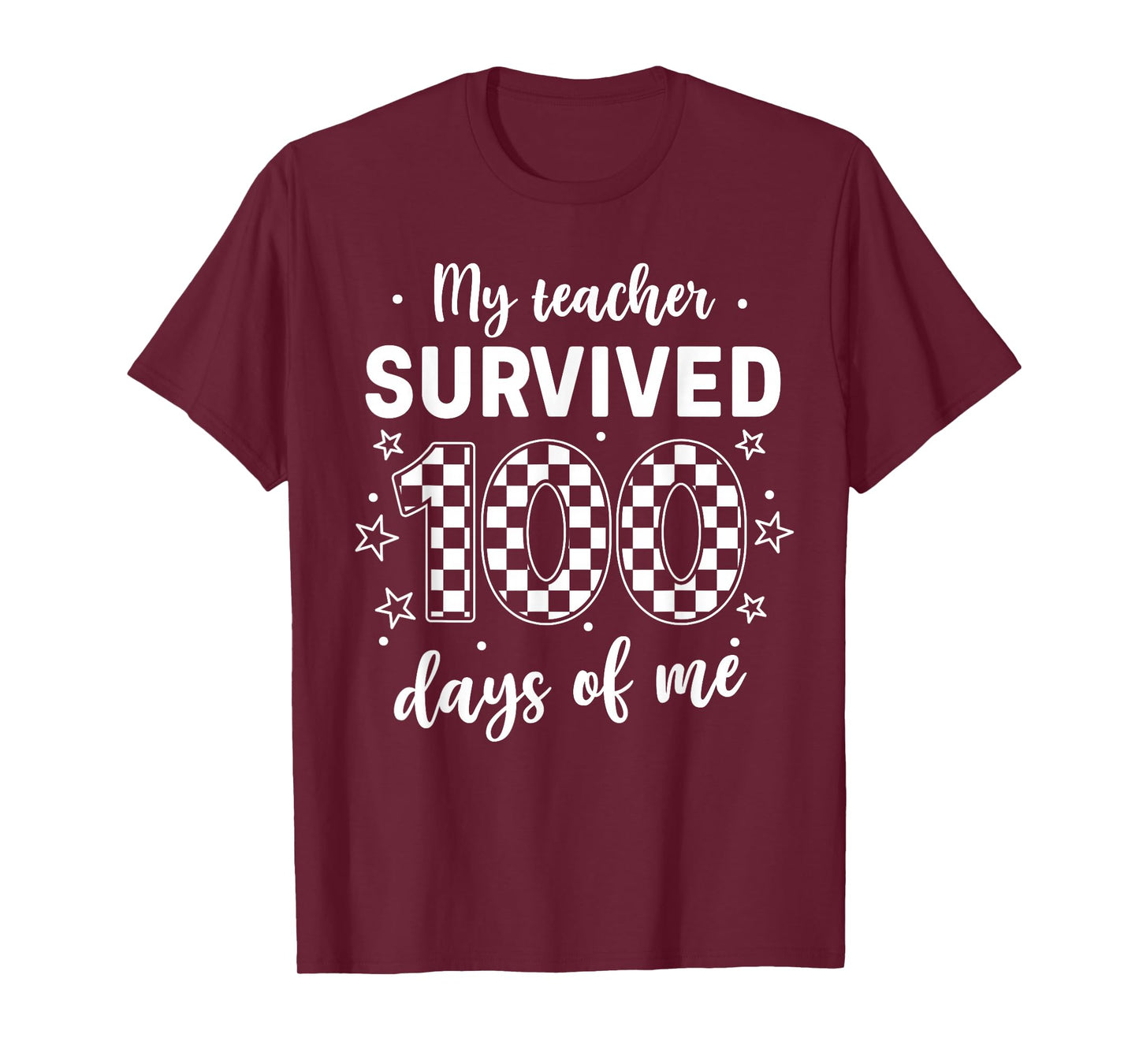 Funny School My Teachers Survived 100 Days of Me Student Kid T-Shirt