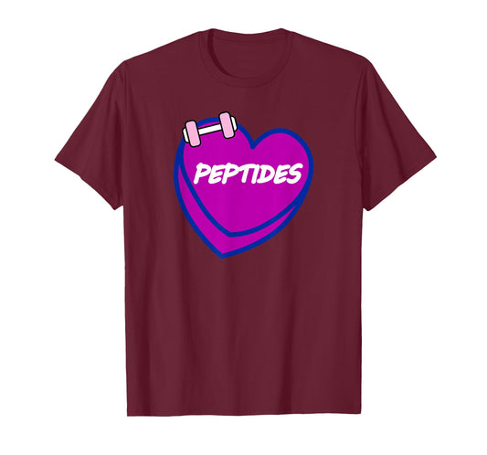 Valentines Day Candy Sweet Hearts Love Peptides T-Shirt