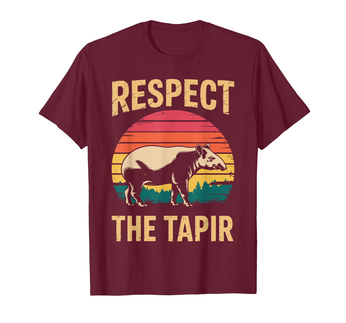 Funny Tapir Art for Men Women Zoo Animal Zookeeper Tapir T-Shirt
