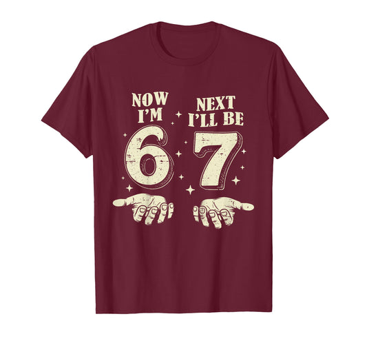 6 Year Old Birthday Boys Kids Now I'm 6 Next Year I'll be 7 T-Shirt