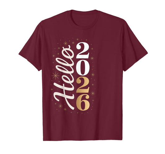 Hello 2026 New Year Celebration Eve Party Men Women Kids T-Shirt