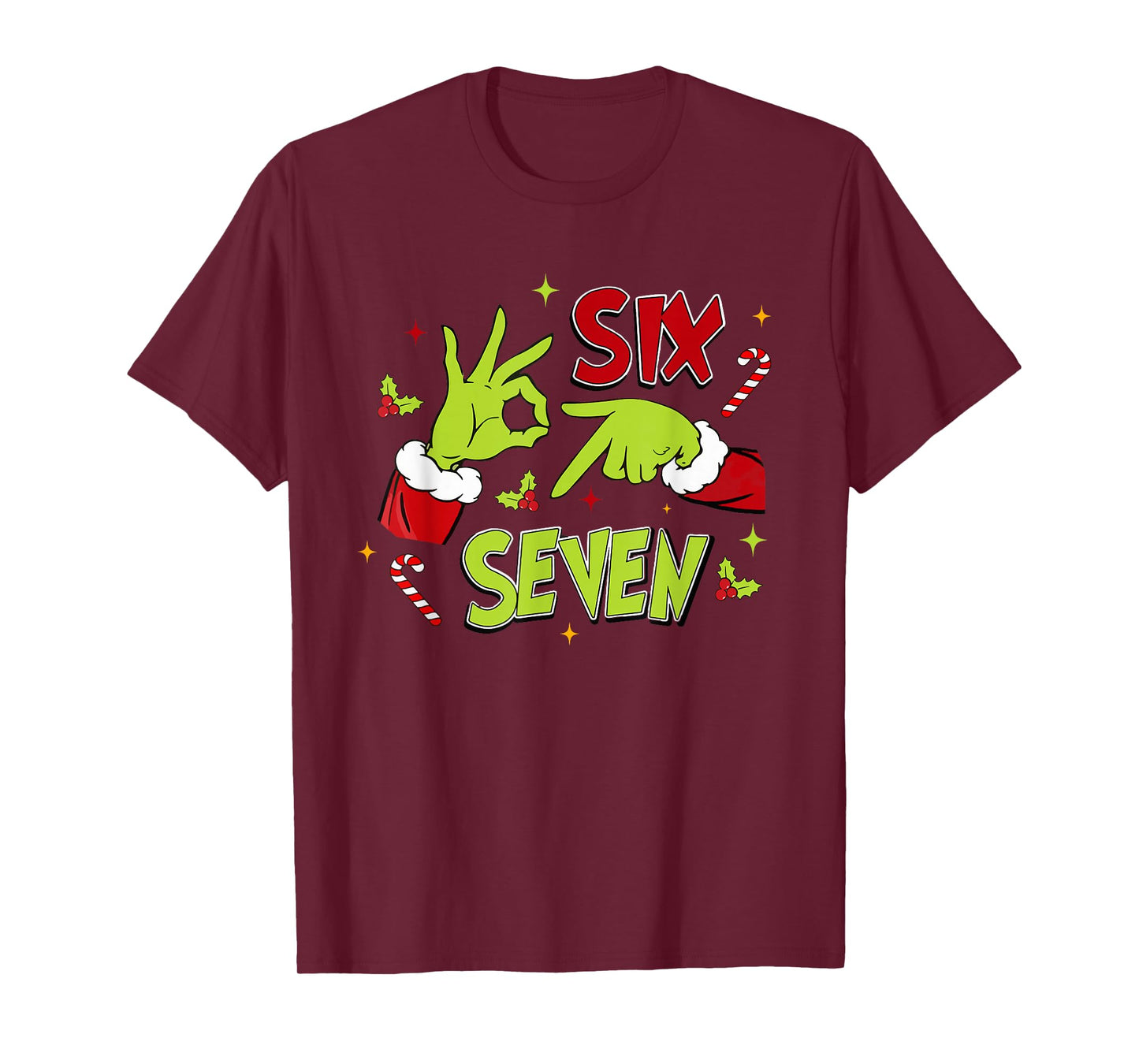 67 Meme Humor 6-7 Funny Six Seven Christmas T-Shirt