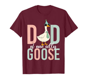 Dad of The Silly Goose First Birthday Party Family Matching T-Shirt