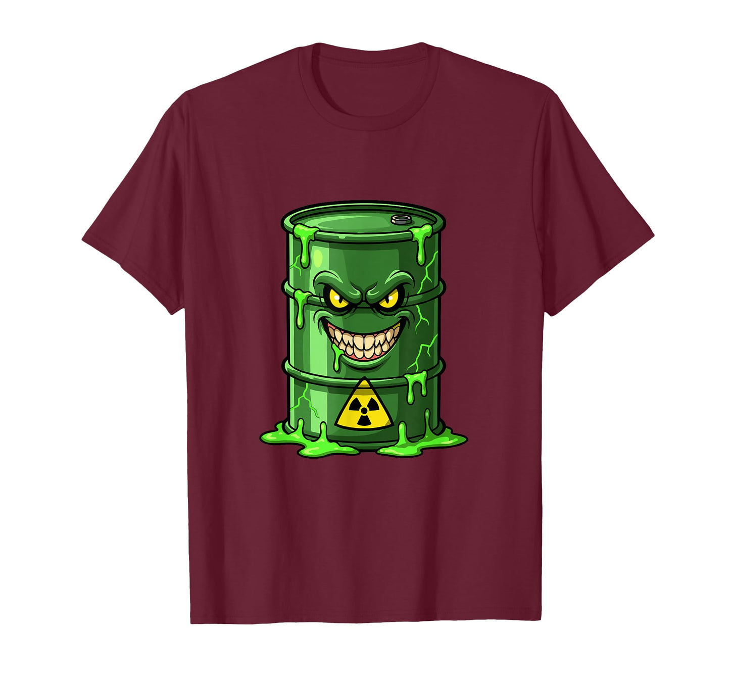 Evil Radioactive Toxic Barrel Nuclear Waste Slime T-Shirt