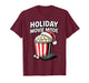 Holiday Movie Mode Popcorn Santa Hat Remote T-Shirt