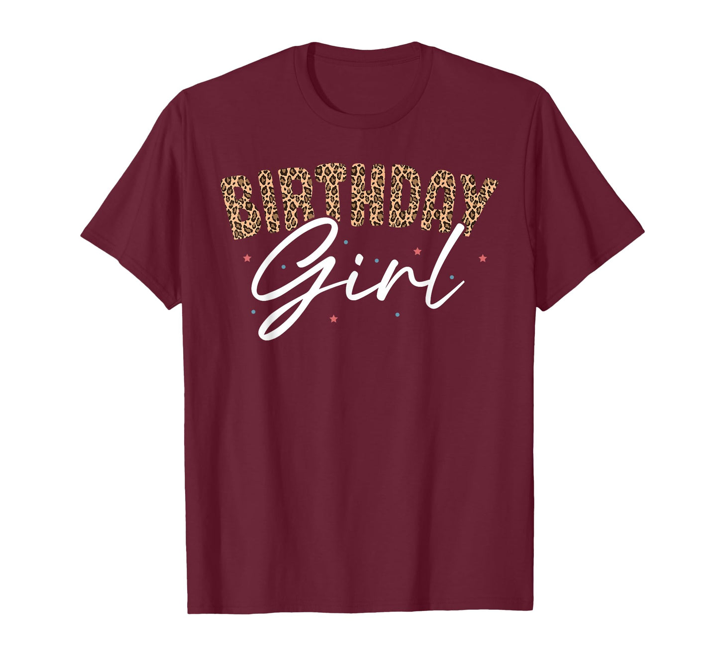Birthday Girl Cheetah Print Birthday T-Shirt