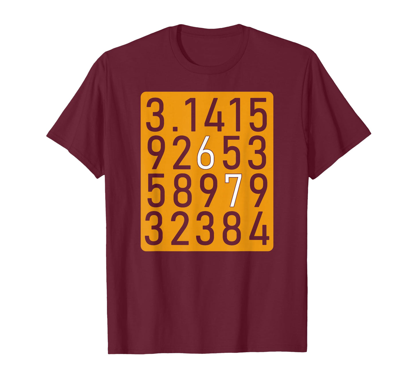 67 Meme Pi 3.14 Number Funny Pi Day Math Lover 6 7 brainrot T-Shirt