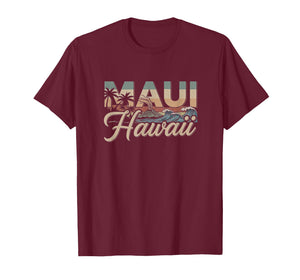 Retro Maui Hawaii Artwork Hawaiian T-Shirt