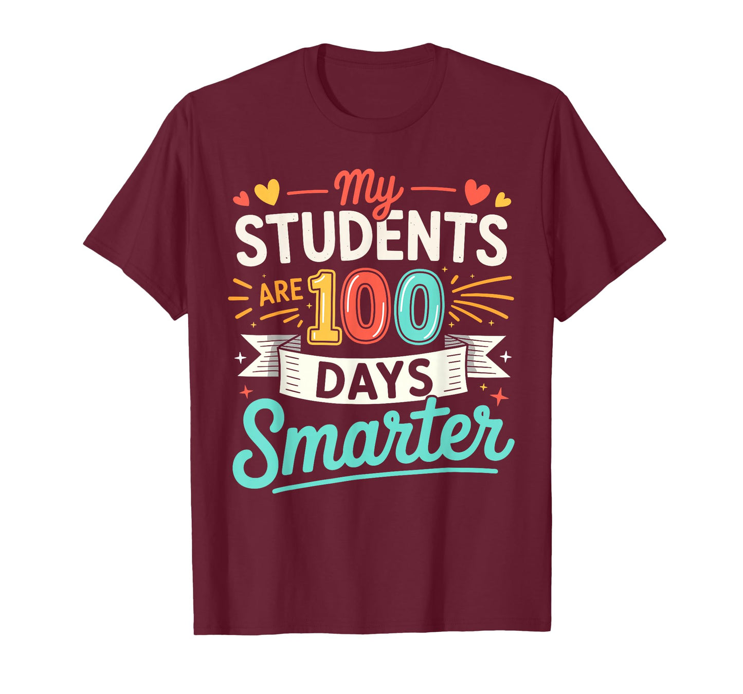 Groovy My Students are 100 Days Smarter 100th Day of School T-Shirt