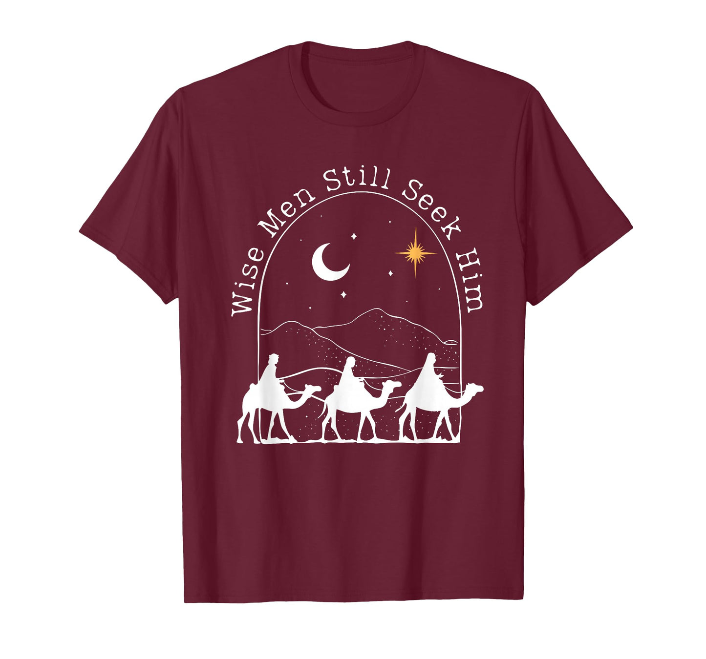 Wise Men Still Seek Him Christian Christmas Jesus Design T-Shirt