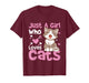 Just A Girl Who Loves Cats Cute Cat Lover Design mom T-Shirt