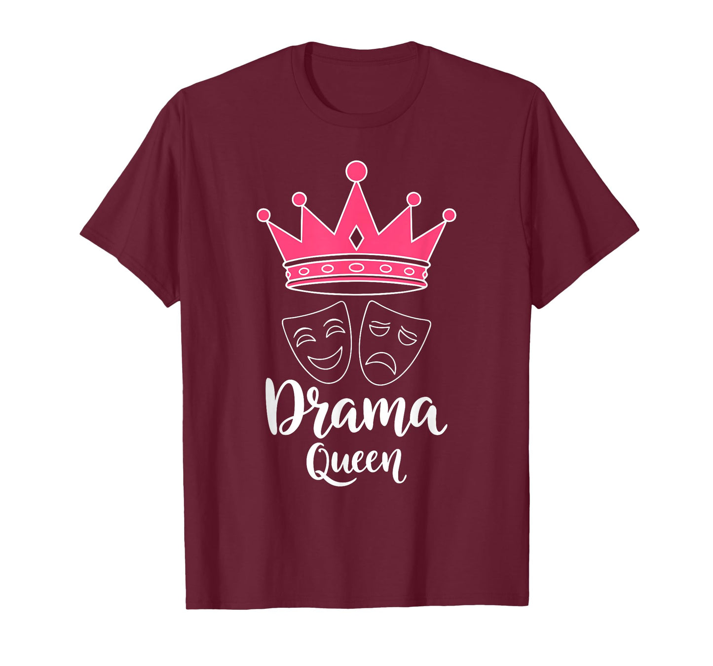 Theatre Musical Drama Queen Stage Actress Comedy Tragedy T-Shirt