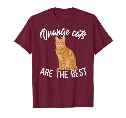 Orange Cats Orange Tabby Cat Owner Orange Tabby Cat Lover T-Shirt