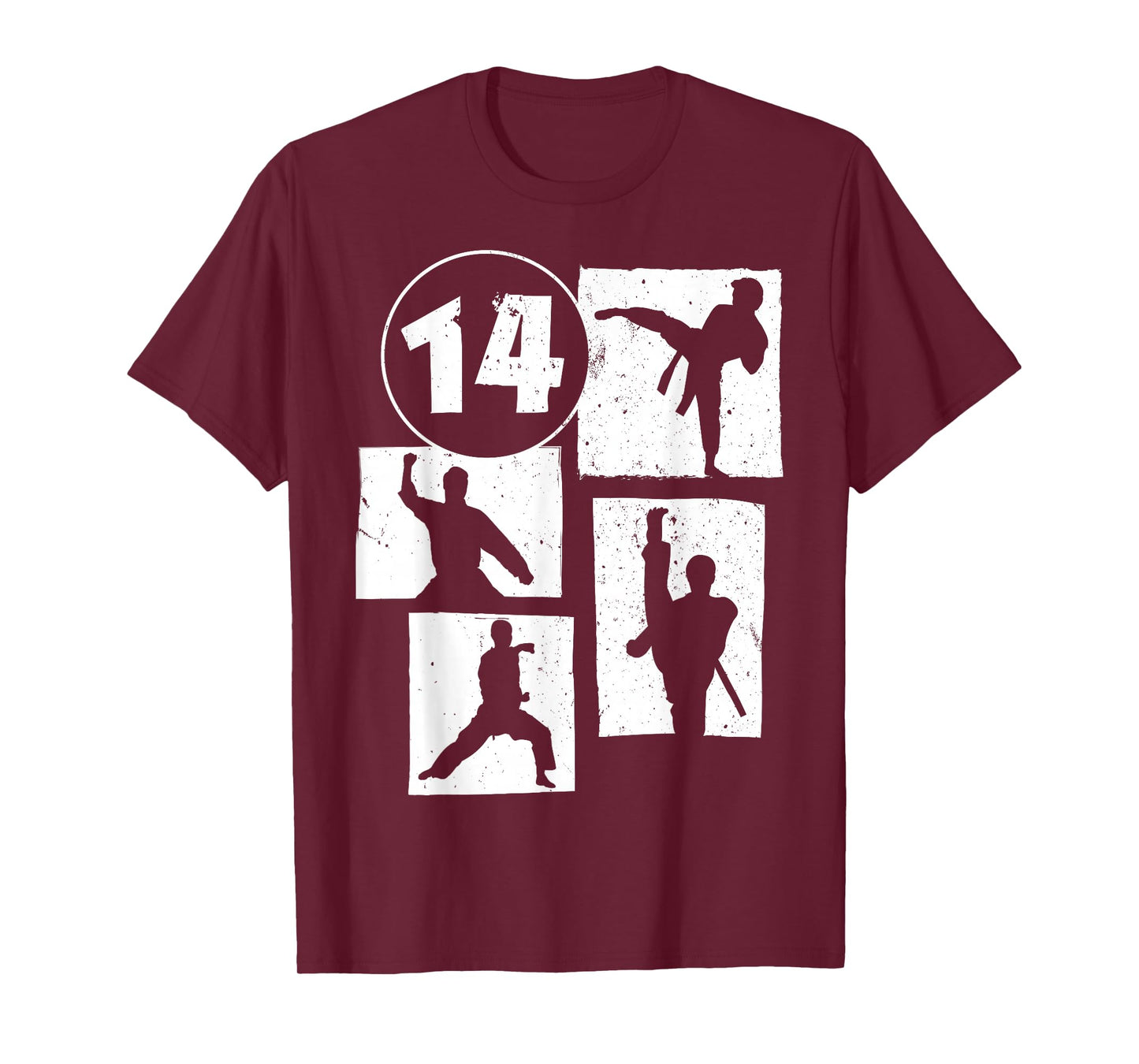 14th Birthday Karate Taekwondo 14 Years Old Boy Martial Arts T-Shirt
