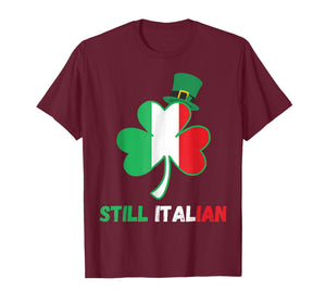 Still Italian Shamrock St Patricks Day Italy Flag T-Shirt
