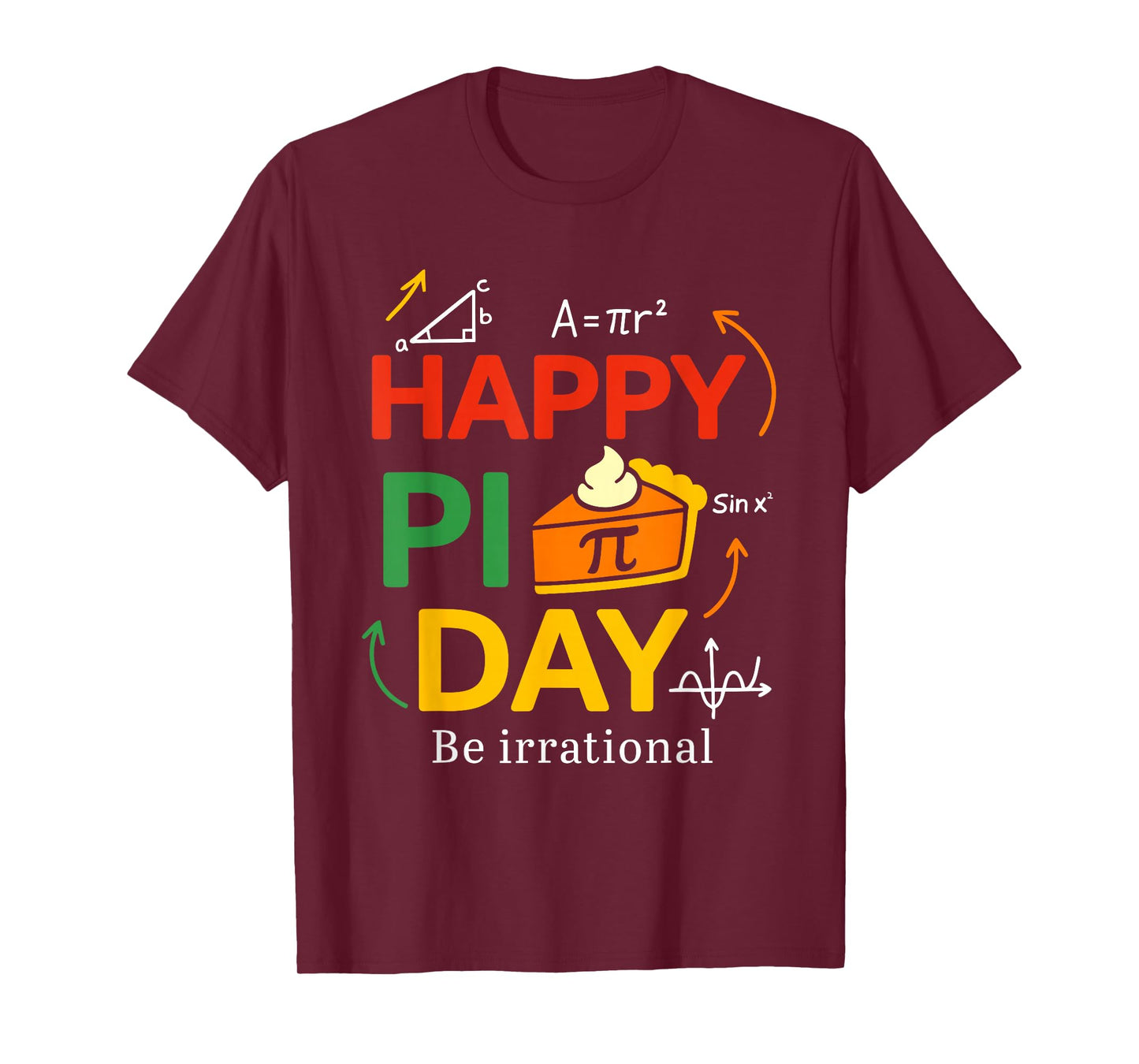Pi Shirt Math Teacher Student Funny 3.14 Pie Happy Pi Day T-Shirt