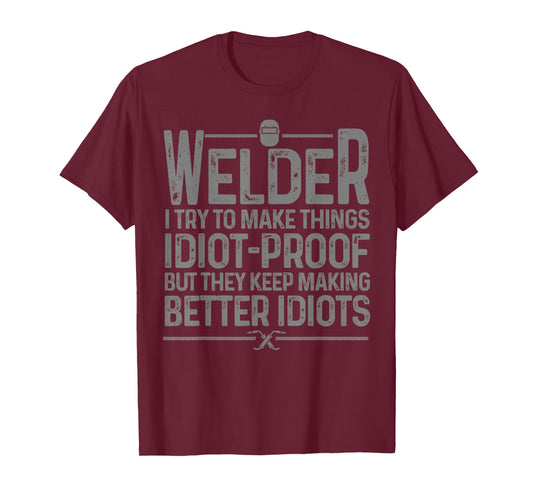 Best Welding Novelty for Men Women MIG TIG Welder Welding T-Shirt