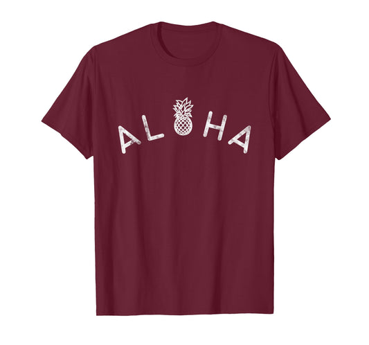 Aloha Pineapple Hawaii Vintage Style T-Shirt