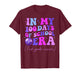 in My 100 Days of School Era First Grade Groovy Teacher Kid T-Shirt
