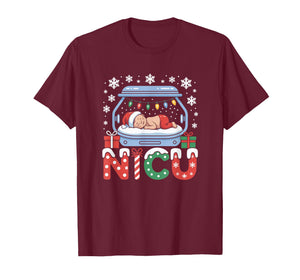 Neonatal Intensive Care Unit Xmas Funny Nicu Nurse Christmas T-Shirt