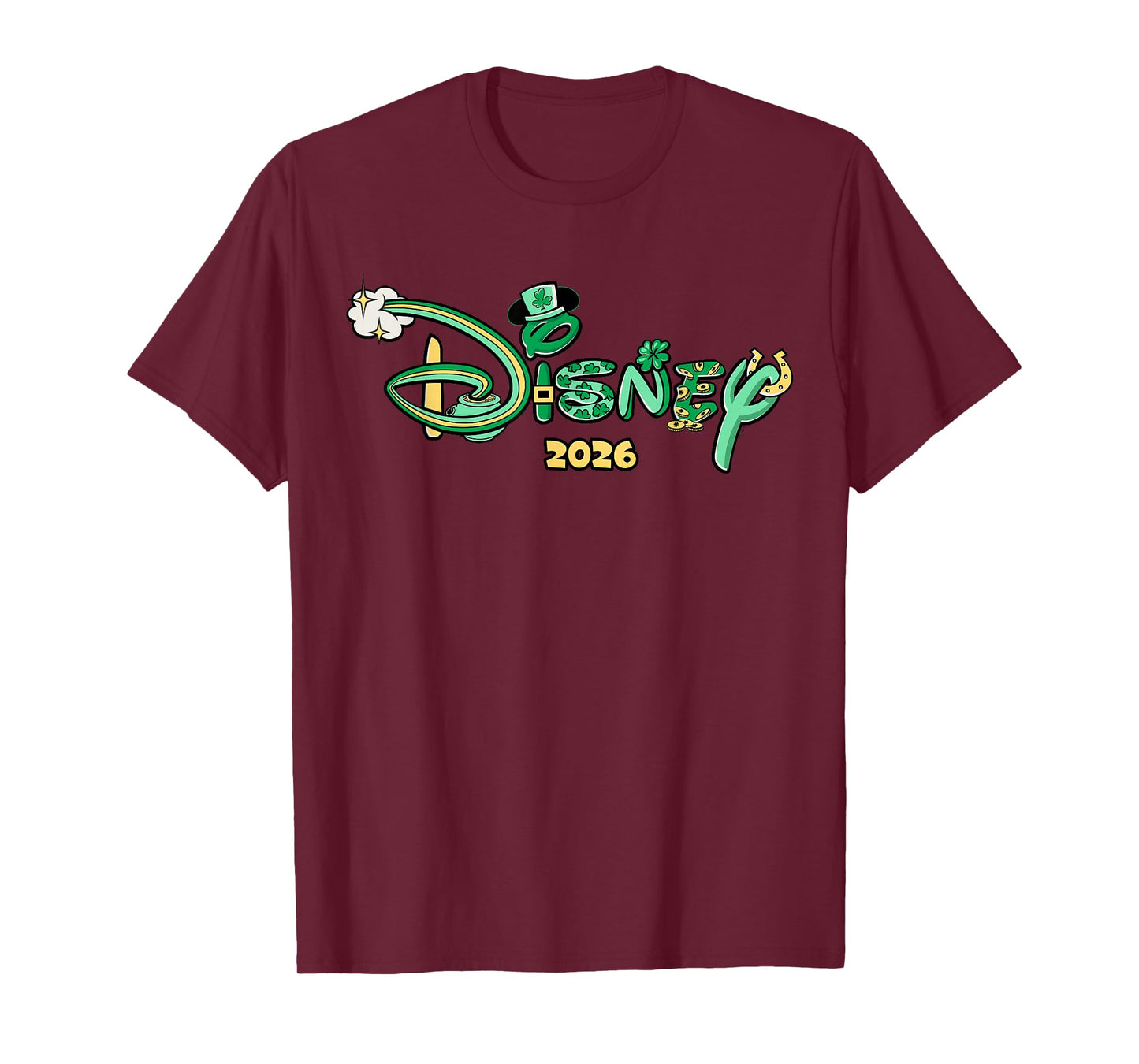 Disney St. Patrick's Day 2026 Matching Trip Vacation Logo T-Shirt