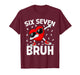 Valentines Day Six Seven Bruh 6 7 Meme Dab Heart Boys Kids T-Shirt