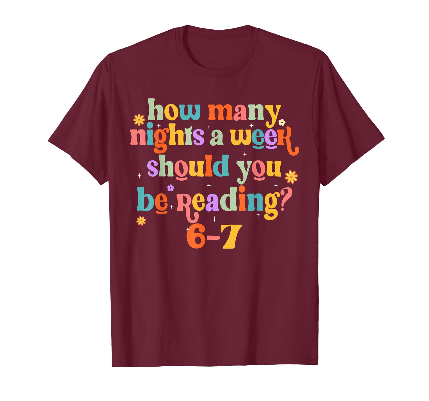 Funny Six Seven 6 7 Meme Teacher Design Reading 6-7 Teacher T-Shirt