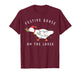 Festive Goose On The Loose Funny Silly Goose Retro Christmas T-Shirt