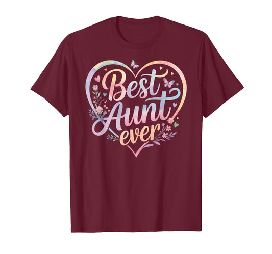 Best Aunt Ever Heart T-Shirt