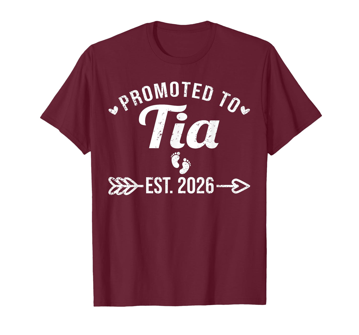 Promoted to Tia Est 2026 Funny Spanish Aunt Pregnancy T-Shirt
