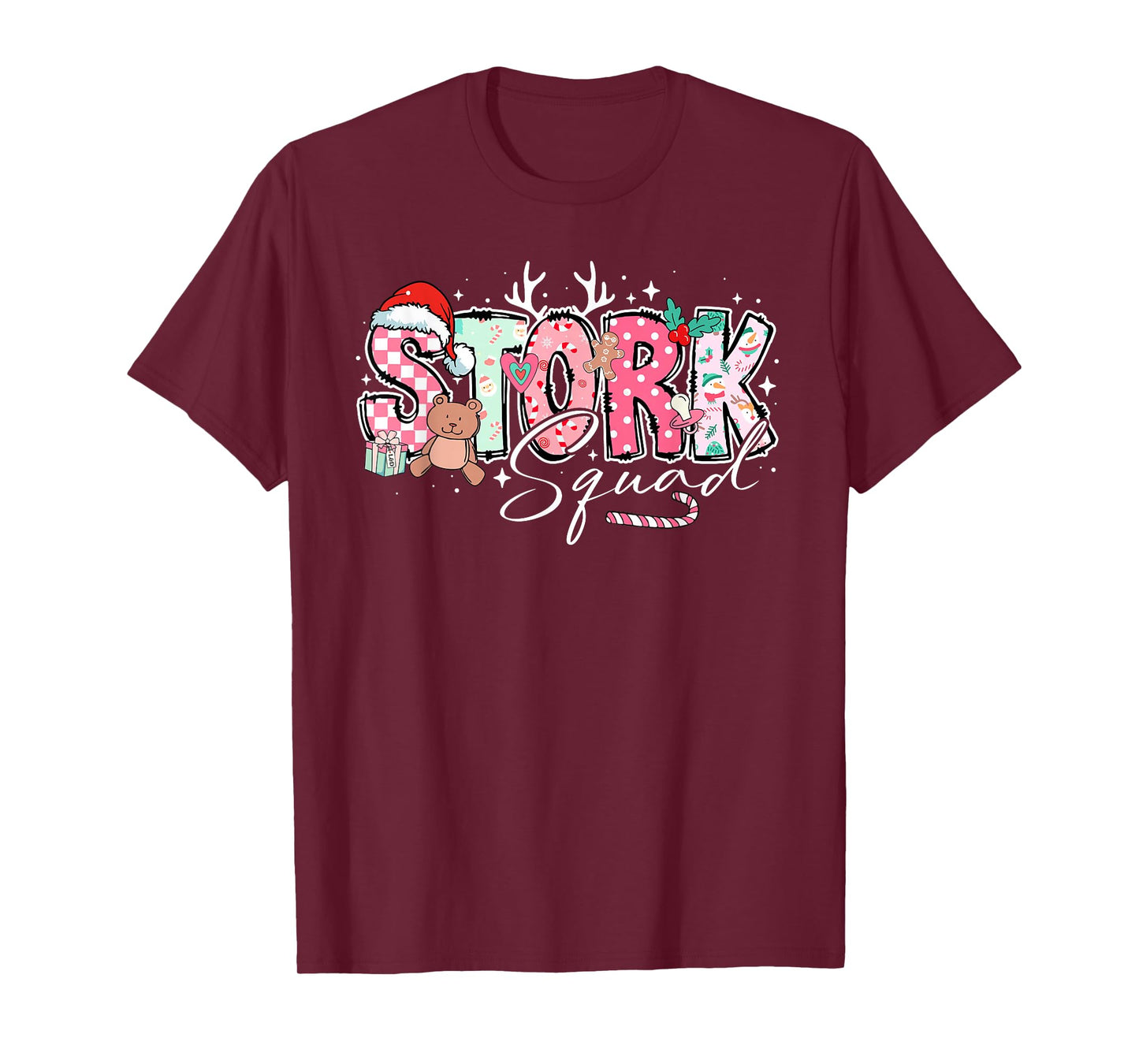 Stork Squad Labor and Delivery Nurse Christmas T-Shirt