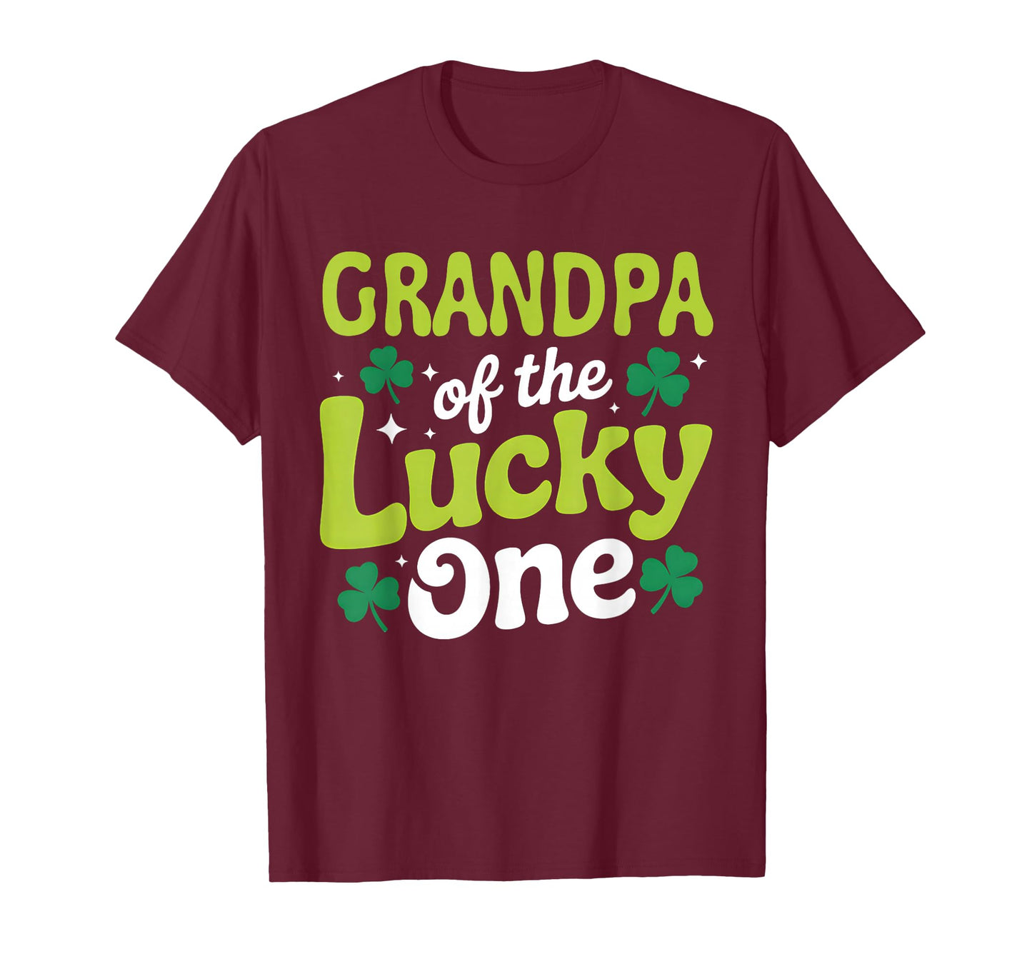 Grandpa of The Lucky One First Birthday St Patrick's Day T-Shirt